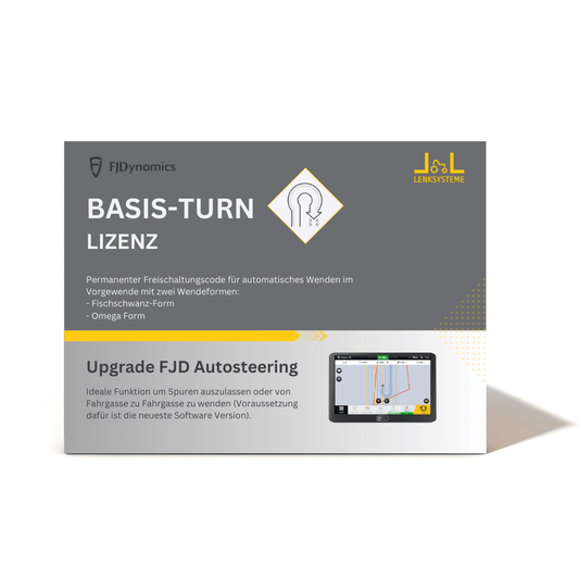 Basis Turn Lizenz - Permanenter Freischaltcode für automatisches Wenden für dein FJD Lenksystem.