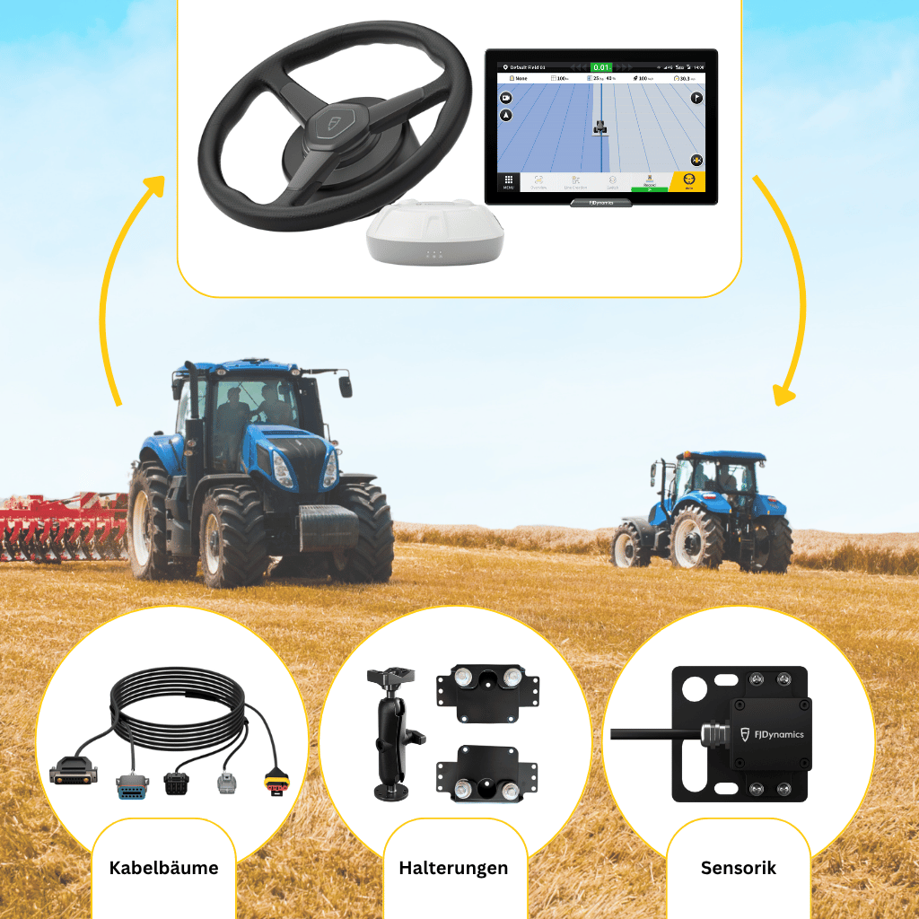 FJD AT2 Max Bundle - FJD AT2 Max mit dem Erweiterungssatz damit kannst du eine weitere Landmaschine mit RTK-Genauigkeit ausstatten.