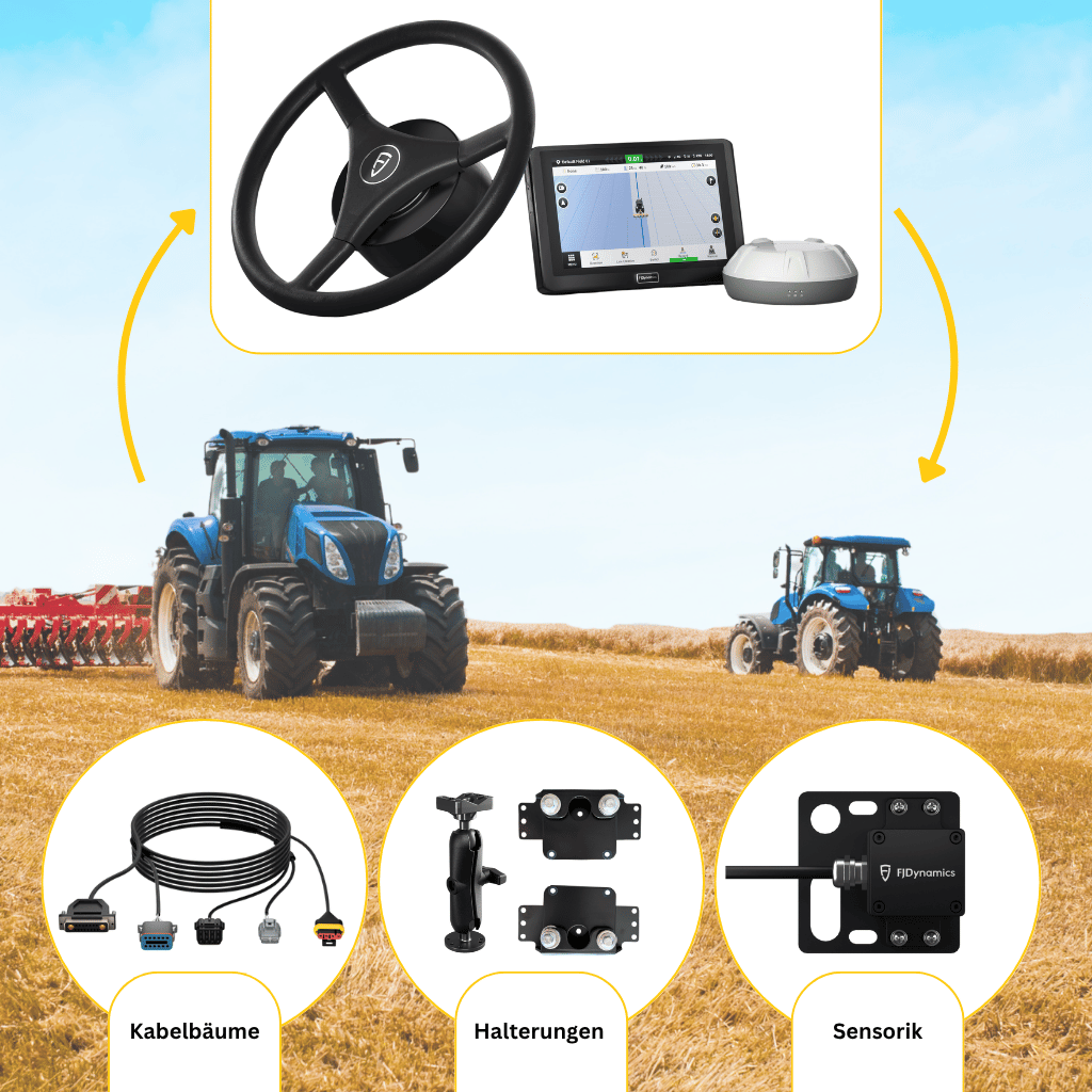FJD AT2 Bundle - FJD AT2 mit dem Erweiterungssatz damit kannst du eine weitere Landmaschine mit RTK-Genauigkeit ausstatten.