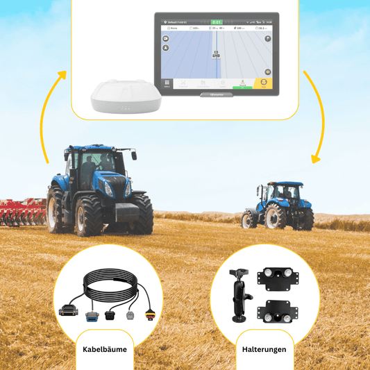 Erweiterungssatz für das FJD AS2 / AS2 MAX damit kannst du eine weitere Landmaschine mit RTK-Genauigkeit ausstatten.