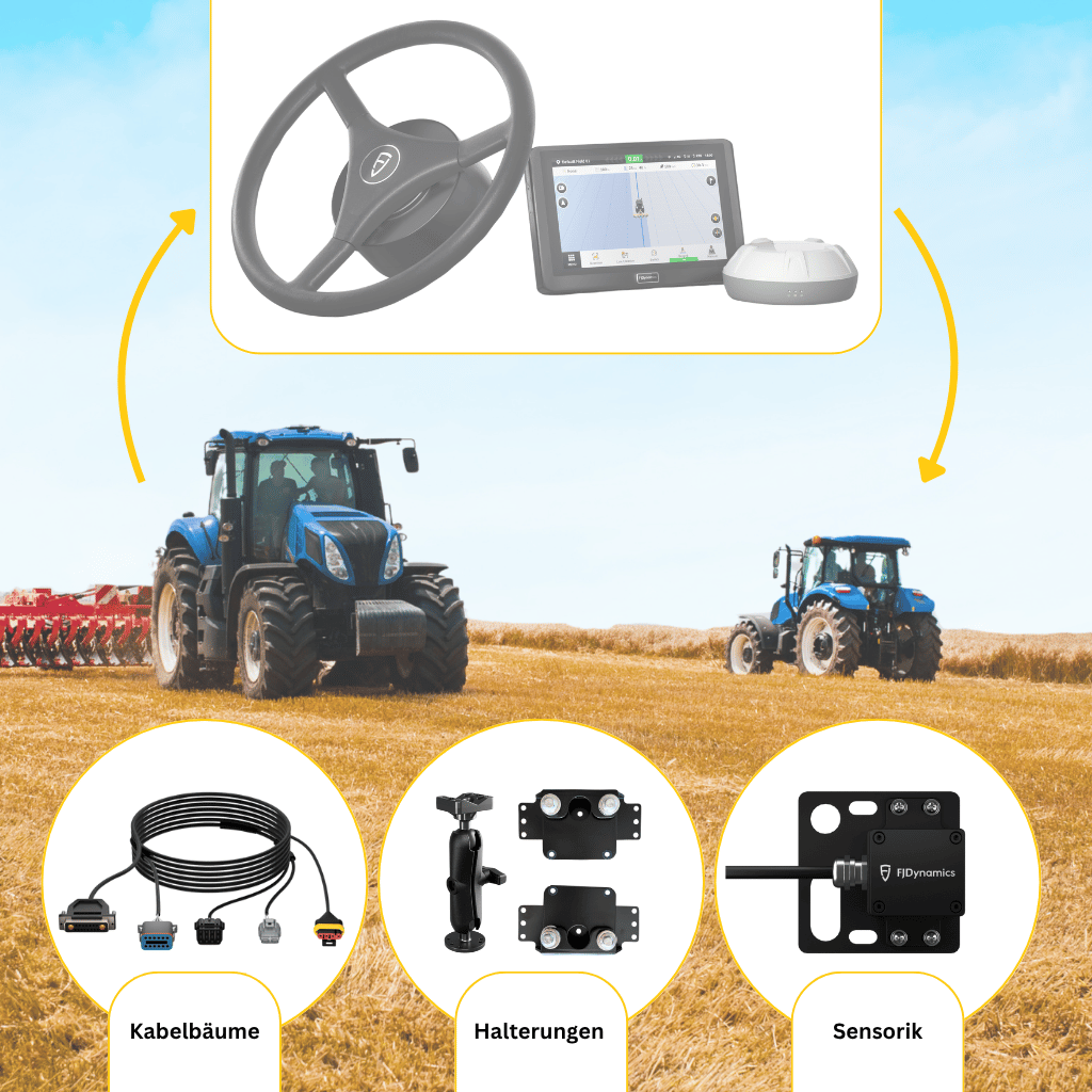 Erweiterungssatz für das FJD AT2 damit kannst du eine weitere Landmaschine mit RTK-Genauigkeit ausstatten.