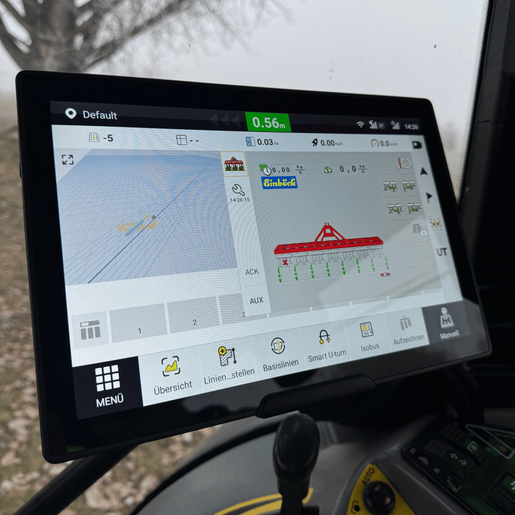 ISOBUS Bedienung am FJD Terminal - Section Control Bedienung.