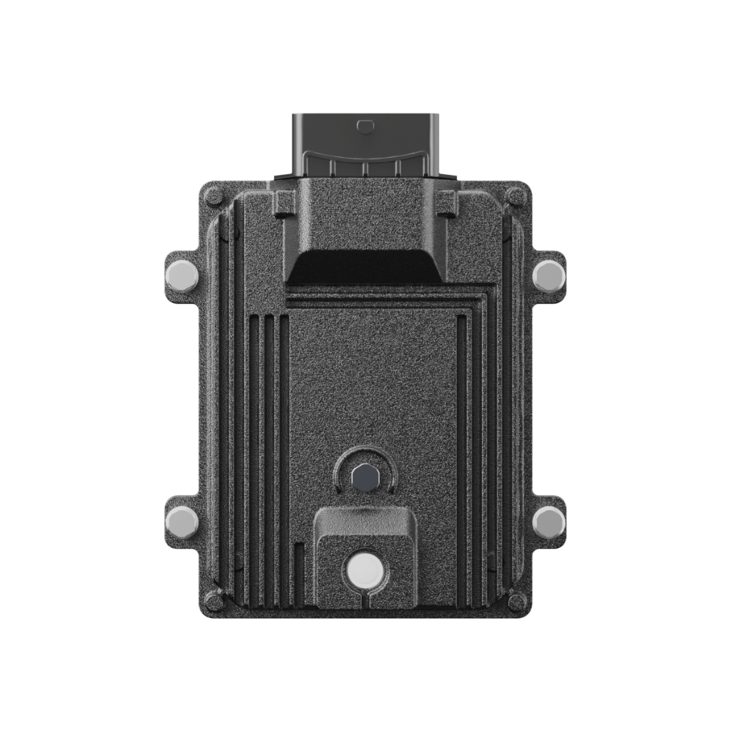 Darstellung der des ATS-C Spritzencontrollers. Damit kann man eine alte Spritze mit elektrisch gesteuerten Ventilen auf Section Control umrüsten. (bis zu 15 Sektionen)