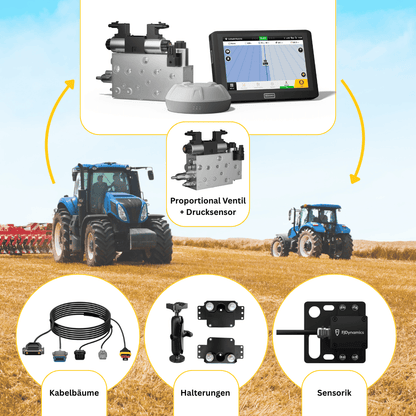 FJD AH2 Bundle - FJD AH2 mit dem Erweiterungssatz damit kannst du eine weitere Landmaschine mit RTK-Genauigkeit ausstatten.
