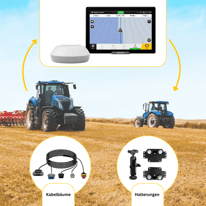 FJD AS2 Max Bundle - FJD AS2 Max mit Erweiterungssatz damit kannst du eine weitere Landmaschine mit RTK-Genauigkeit ausstatten.
