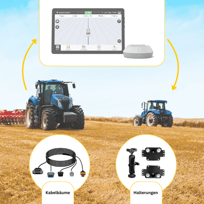 Erweiterungssatz für das FJD AG1 damit kannst du eine weitere Landmaschine mit RTK-Genauigkeit ausstatten.